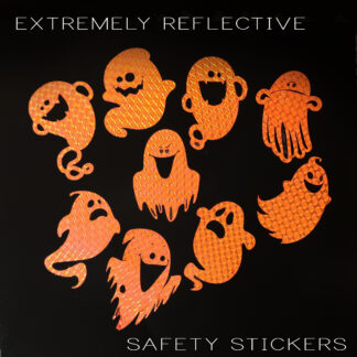 High Intensity Reflective Ghost Stickers Orange