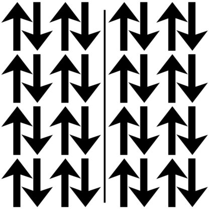 Small Black 3 Inch Classic Directional Arrows - Vinyl Decal Stickers