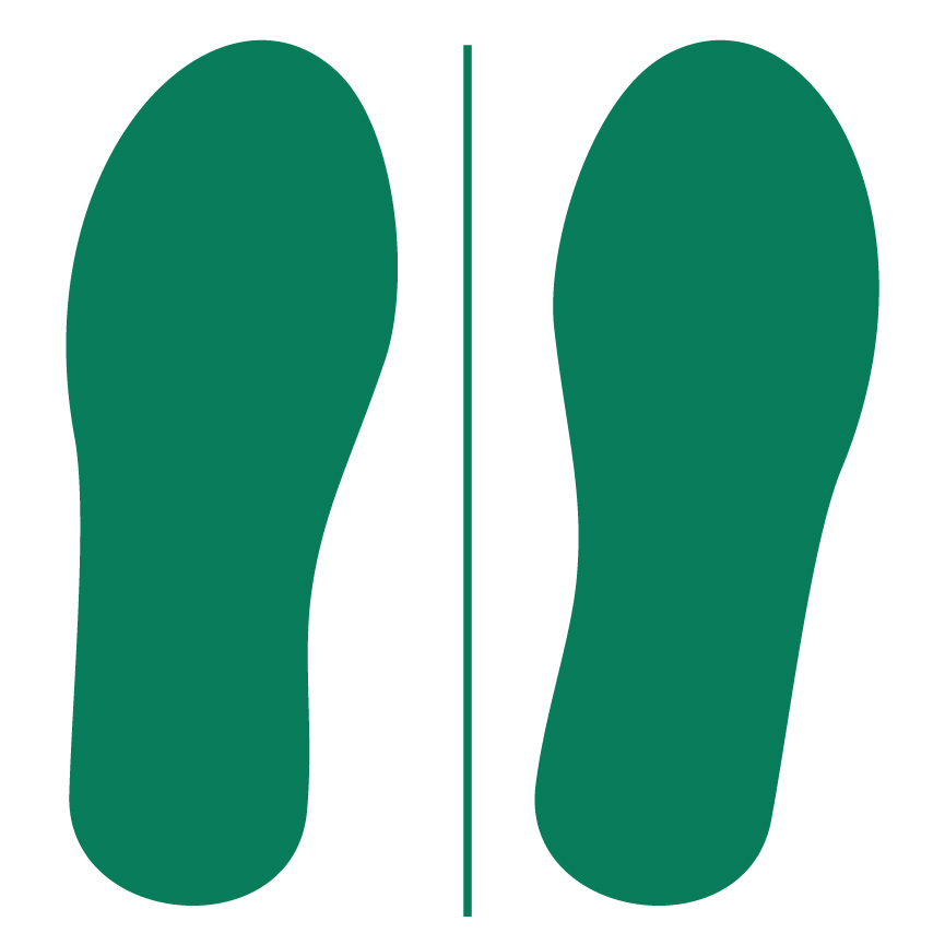 Large 11 Inch Tall Adult Vinyl Footprints – Great for Sensory Paths ...