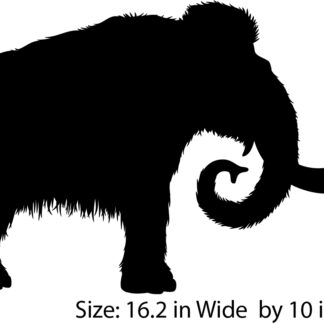 Large Woolly Mammoth Wall Decal and Sticker for Schools or Classrooms