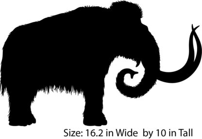 Large Woolly Mammoth Wall Decal and Sticker for Schools or Classrooms