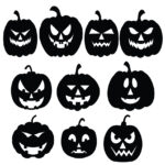 Small Halloween Pumpkin Stickers – 10 Pack of Vinyl Decal Stickers – A ...